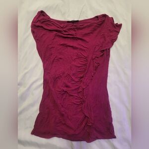 Women's Ruffle-Trim Camisole Tank - Berry Plum